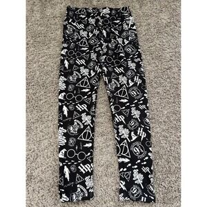 Amelia Rose Harry‎ Potter Leggings One Size OS Black White Hogwarts Wizard SOFT